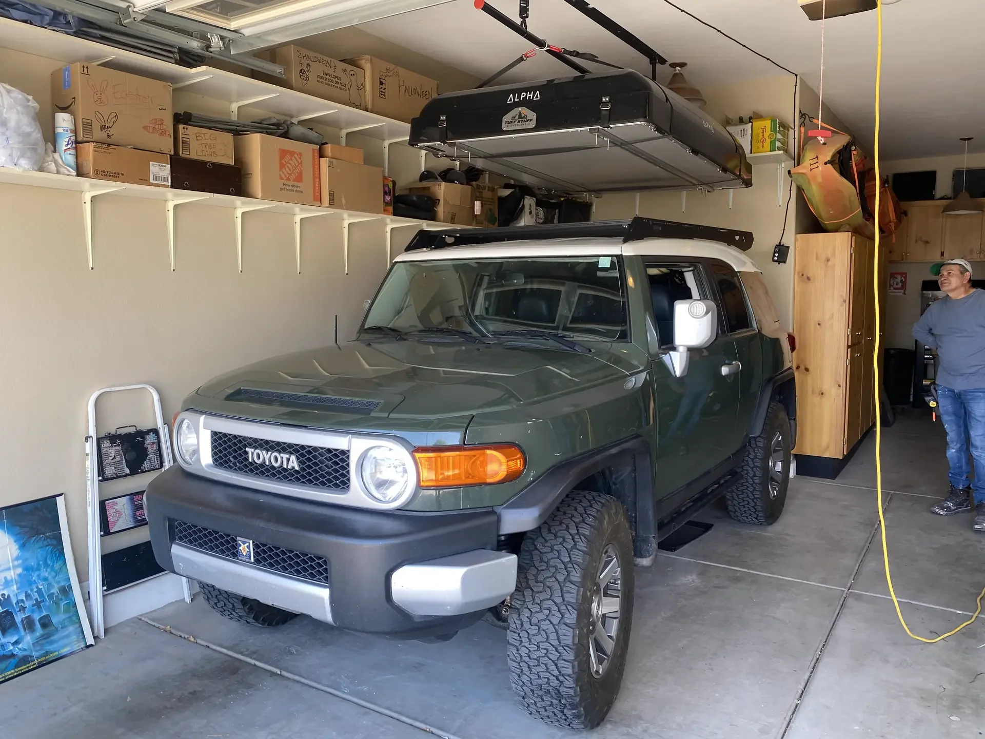 Motorized Lifter for Roof-Top Tent Storage in Queen Creek