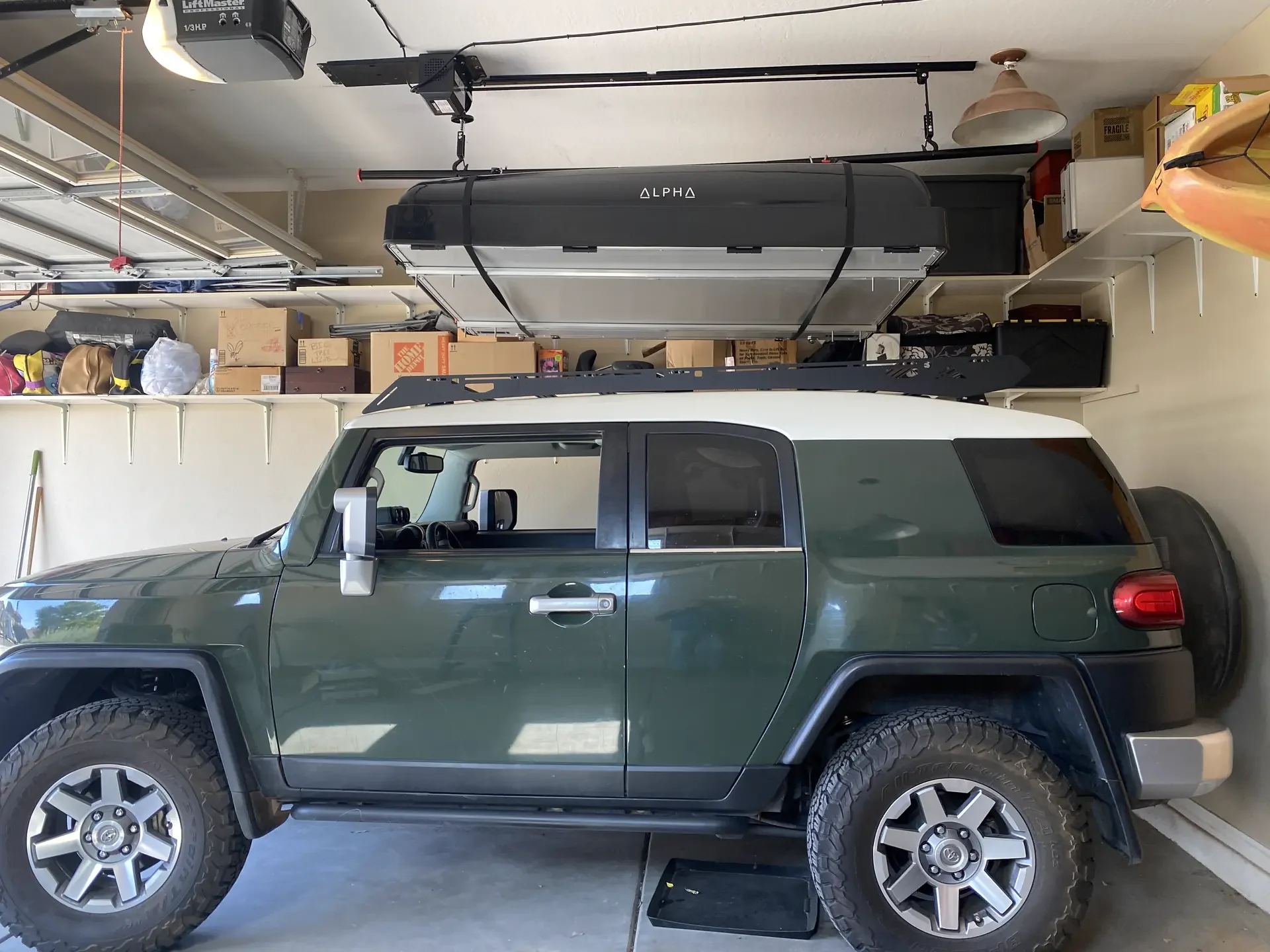 Motorized Lifter for Roof-Top Tent Storage in Queen Creek