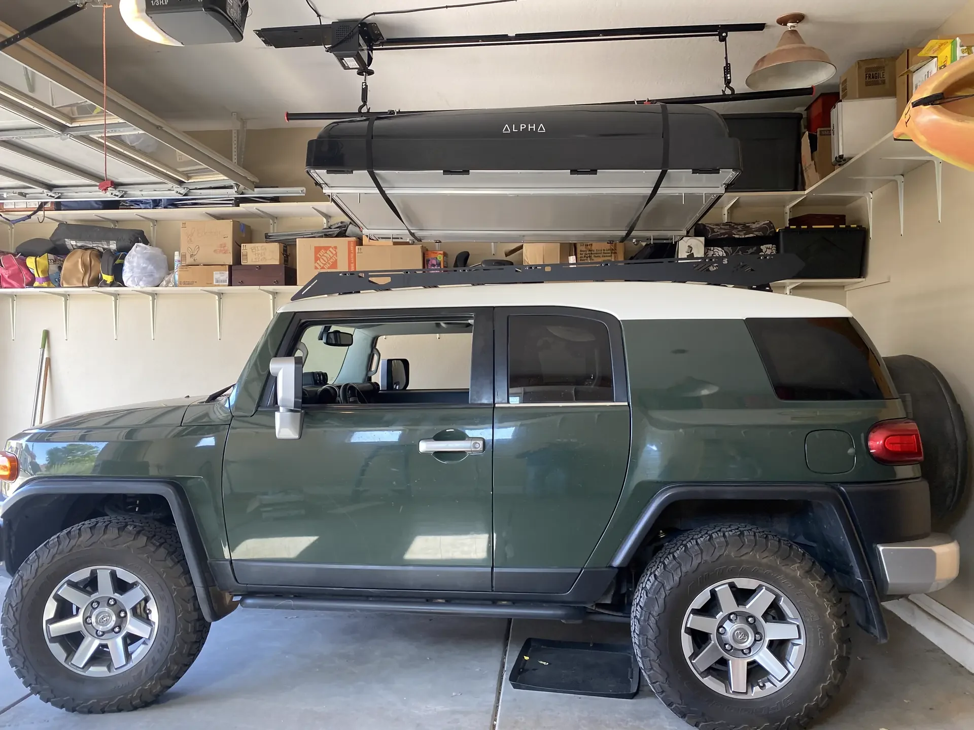Motorized Lifter for Roof-Top Tent Storage in Queen Creek