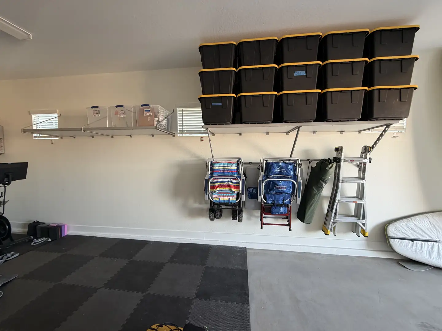 Queen Creek Garage Maximizes High Ceilings with Overhead Storage